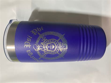 Omega Psi Phi Vacuum Insulated Tumbler Purple 